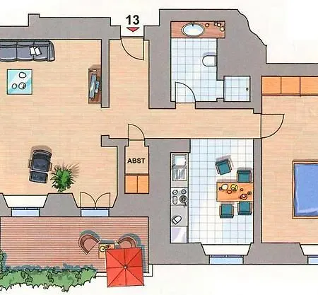 بيت للعطل Schloss Zu - Ferienwohnung 13